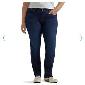 🆕Lee- Mid Rise Straight leg Jean, motion stretch, Size 18WP NWT